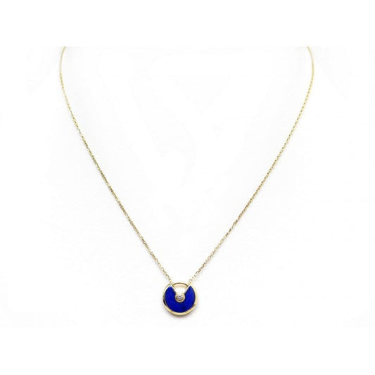 LUXEIFY AMULETTE ROSE GOLD AGATE NECKLACE