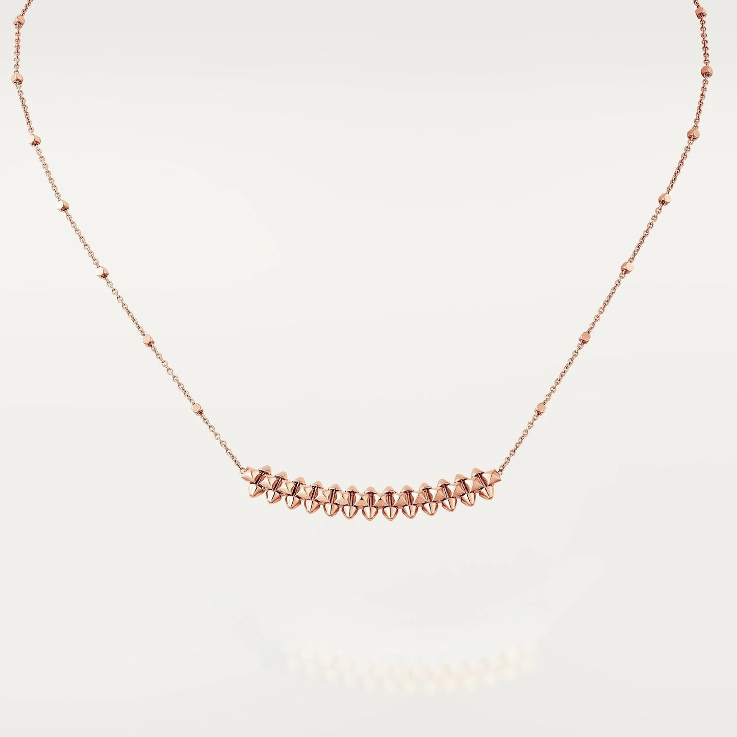 LUXEIFY CLASH PINK GOLD NECKLACE