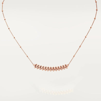 LUXEIFY CLASH PINK GOLD NECKLACE