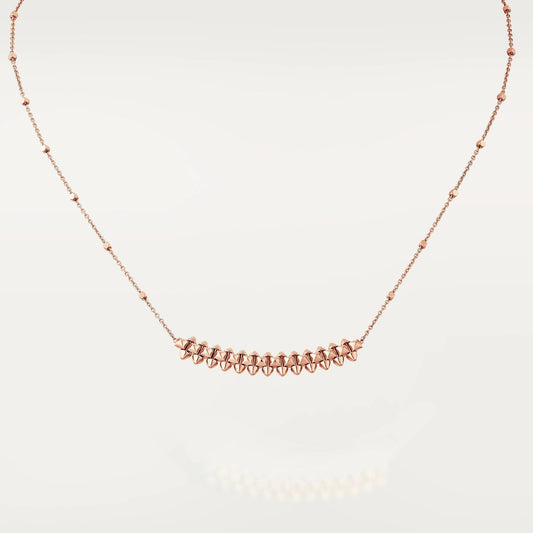 LUXEIFY CLASH PINK GOLD NECKLACE