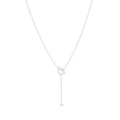 LUXEIFY FINESSE SILVER DIAMOND NECKLACE
