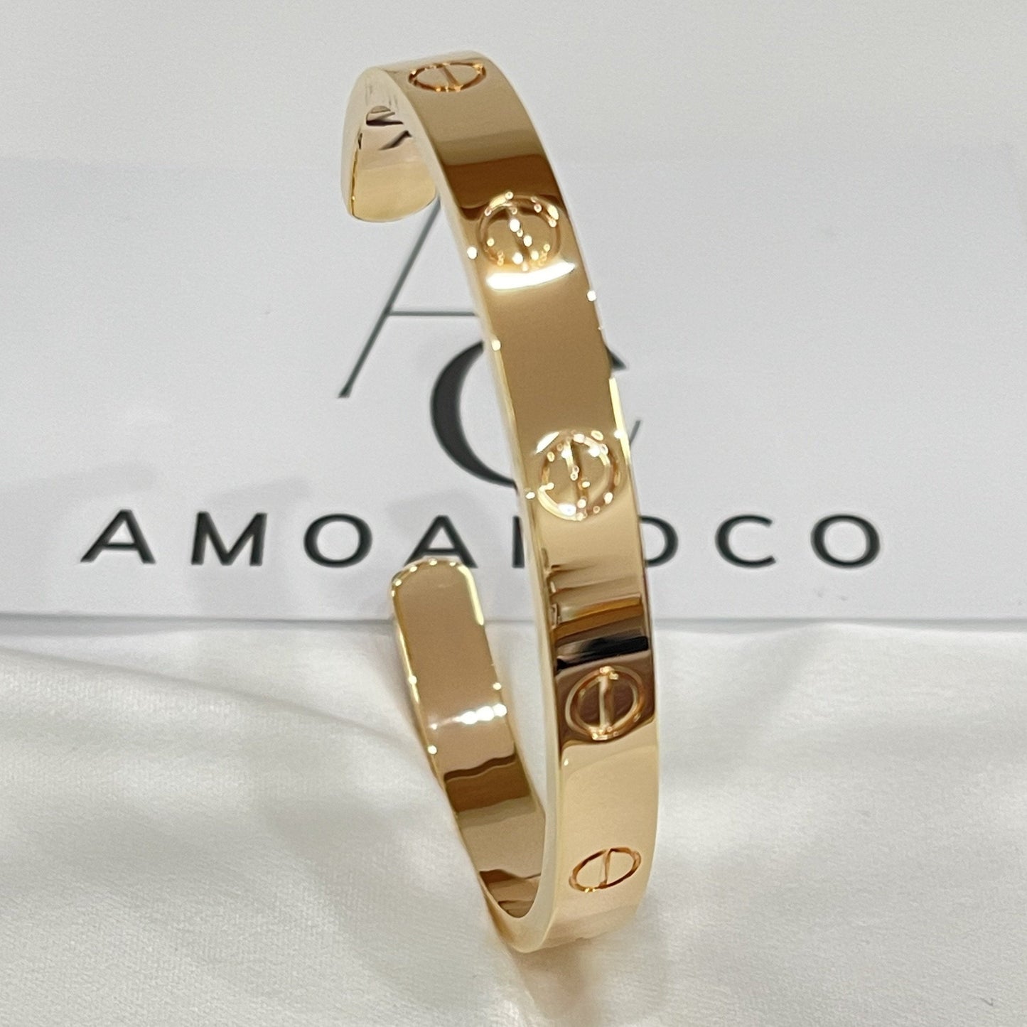 LUXEIFY LOVE BRACELET 6.1MM OPEN CUFF