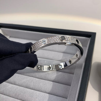 LUXEIFY LOVE BRACELET 6.1MM DIAMOND-PAVED CERAMIC