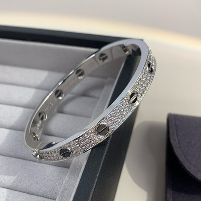 LUXEIFY LOVE BRACELET 6.1MM DIAMOND-PAVED CERAMIC