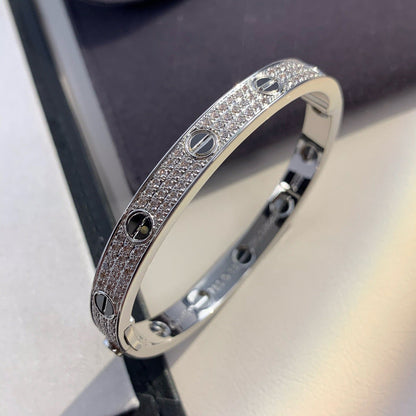 LUXEIFY LOVE BRACELET 6.1MM DIAMOND-PAVED CERAMIC