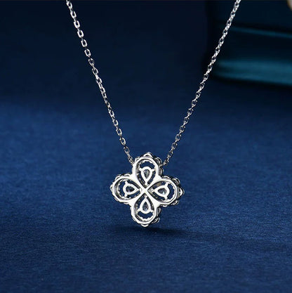 LUXEIFY LOOP NECKLACE FULL MOTIF DIAMOND 16MM MULTIPLE COLORS