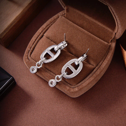 LUXEIFY HM CHAINE DIAMOND EARRINGS
