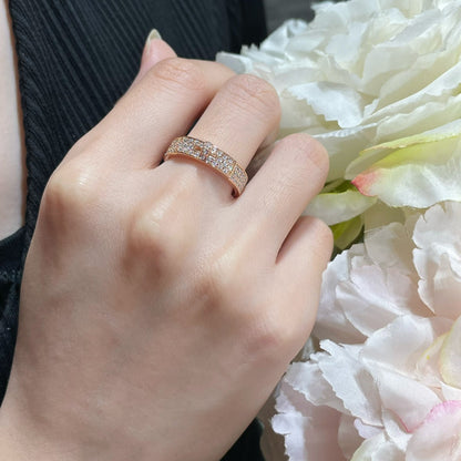 LUXEIFY KELLY PINK GOLD DIAMOND RING