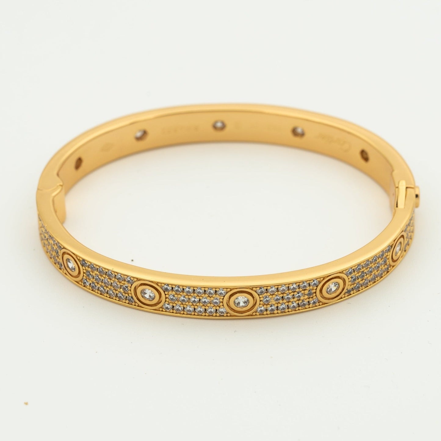 LUXEIFY LOVE BRACELET 6.1MM DIAMOND-PAVED 10 BIG DIAMONDS
