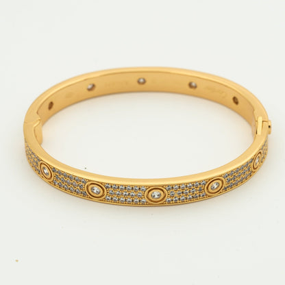 LUXEIFY LOVE BRACELET 6.1MM DIAMOND-PAVED 10 BIG DIAMONDS