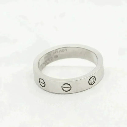 LUXEIFY LOVE RING 4MM 1 DIAMOND SILVER