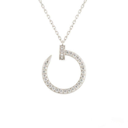 LUXEIFY JUSTE NECKLACE SILVER DIAMONDS