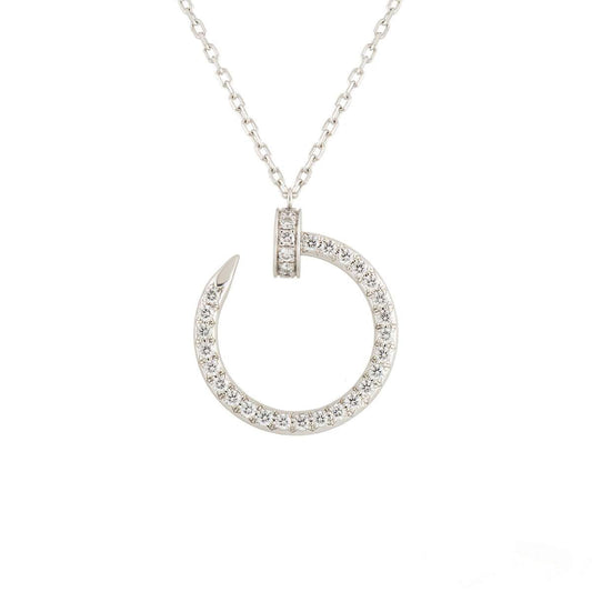 LUXEIFY JUSTE NECKLACE SILVER DIAMONDS