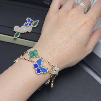 2026 New Arrival LUCKY SPRING CLOVER 5 MOTIF BRACELET&NECKLACE&RING SET