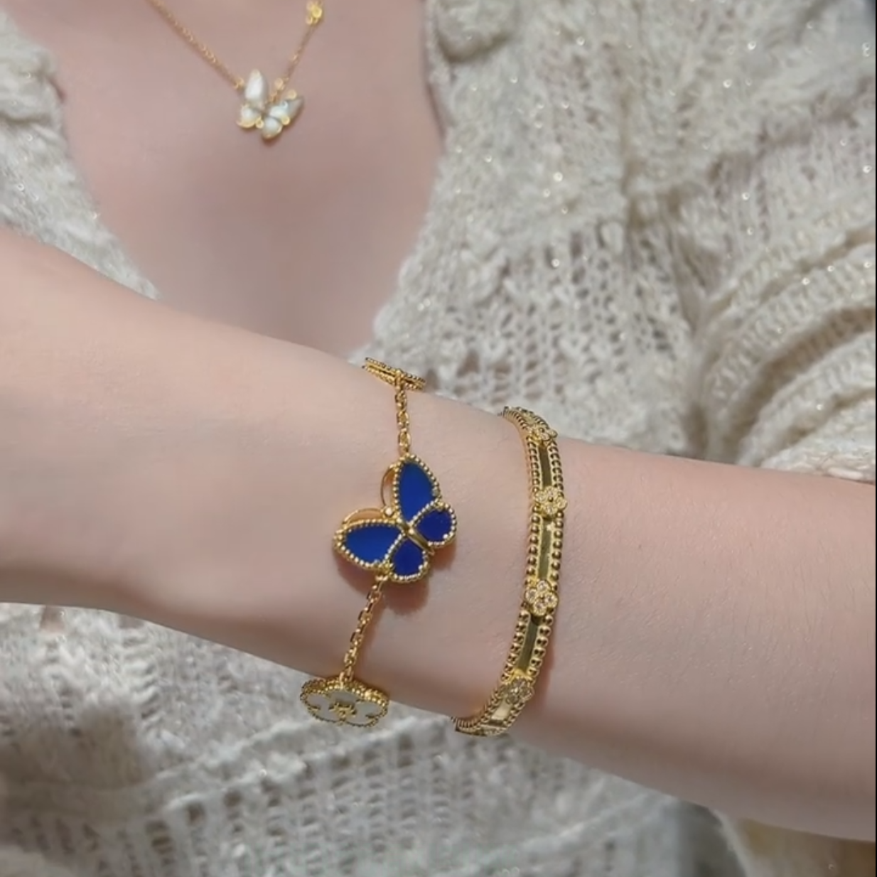 2026 New Arrival LUCKY SPRING CLOVER 5 MOTIF BRACELET
