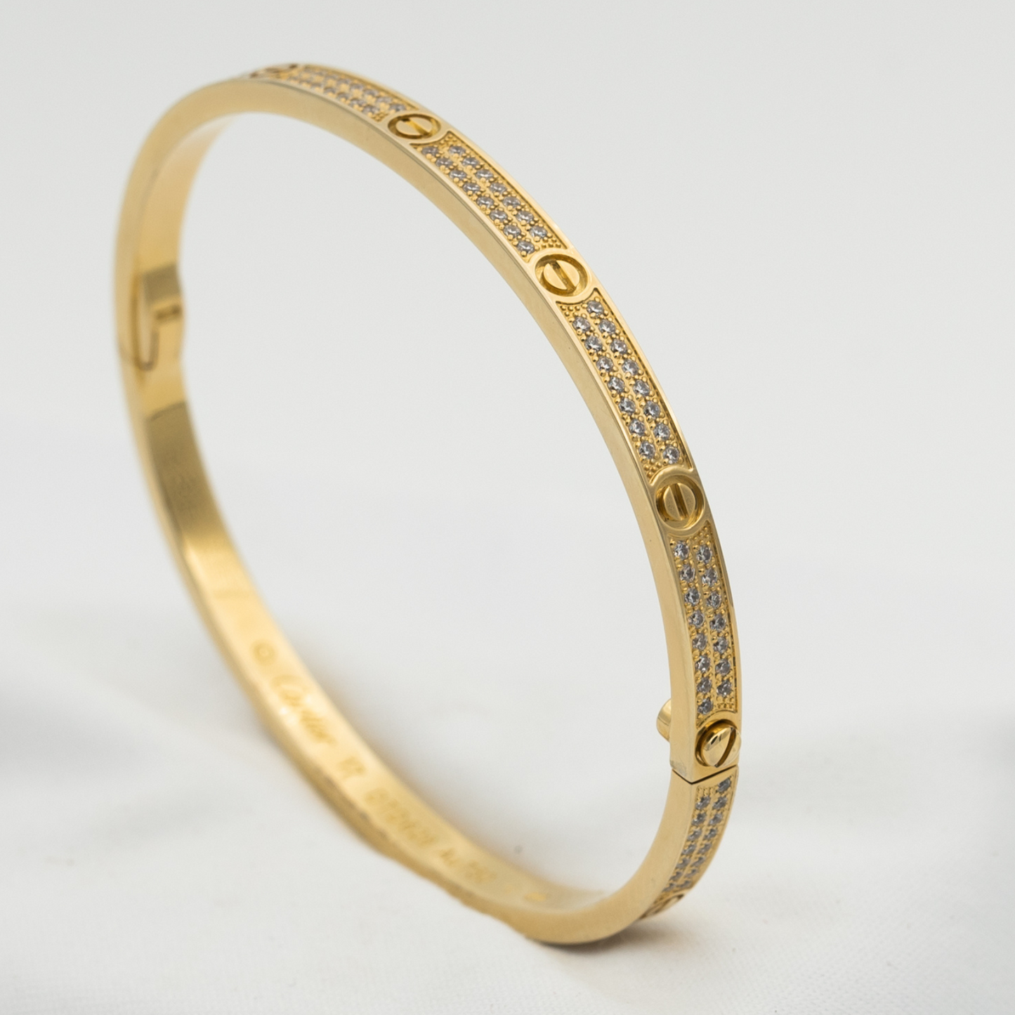 LUXEIFY LOVE BRACELET 3.65MM DIAMOND-PAVED