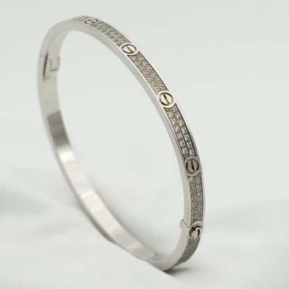 LUXEIFY LOVE BRACELET 3.65MM DIAMOND-PAVED