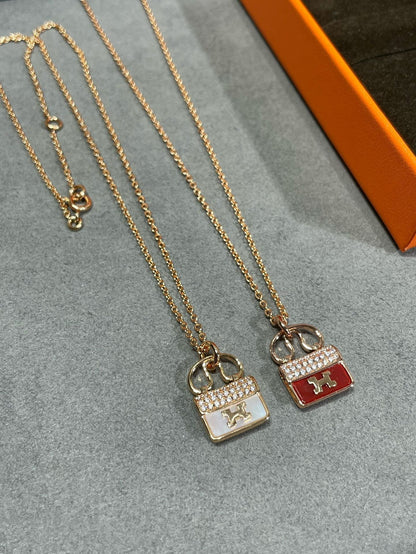 LUXEIFY H CIRCE MOISSANITE PENDANT NECKLACE GOLD