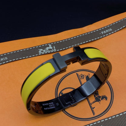 LUXEIFY CLIC HM SO BLACK YELLOW BRACELET