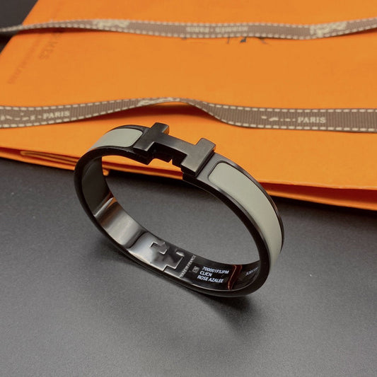 LUXEIFY CLIC HM SO BLACK GREY BRACELET