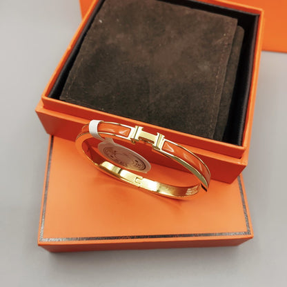 LUXEIFY CLASSIC HM CLIC RED 8MM ENAMEL BRACELET
