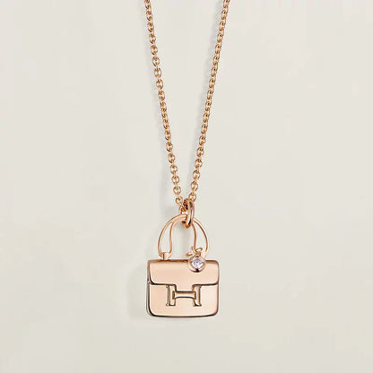 LUXEIFY AMULETTE PEDANT ROSE GOLD NECKLACE