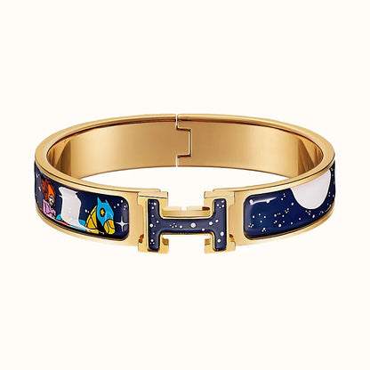 LUXEIFY H STAR AND MOON BRACELET 12MM