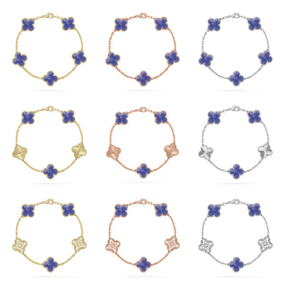 CLOVER 5 MOTIF BLUE VEINS BRACELET COLLECTION