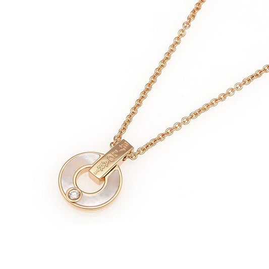 LUXEIFY GARI NECKLACE PINK GOLD MOP