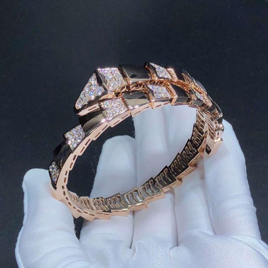 LUXEIFY SERPENTI BRACELET PINK GOLD DIAMOND