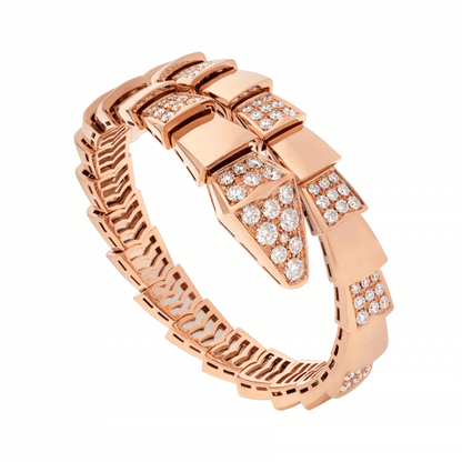 LUXEIFY SERPENTI BRACELET PINK GOLD DIAMOND