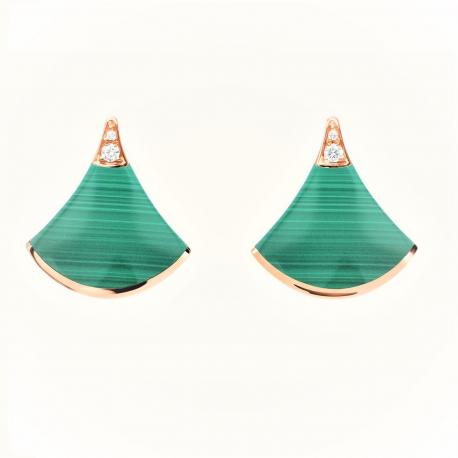 LUXEIFY DIVAS DREAM EARRINGS PINK GOLD