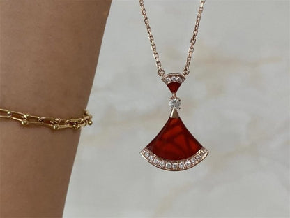 LUXEIFY DREAM NECKLACE CARNELIAN DIAMOND