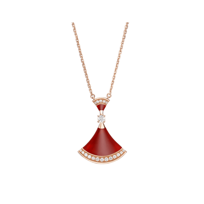 LUXEIFY DREAM NECKLACE CARNELIAN DIAMOND