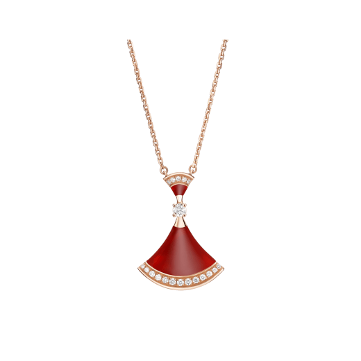 LUXEIFY DREAM NECKLACE CARNELIAN DIAMOND
