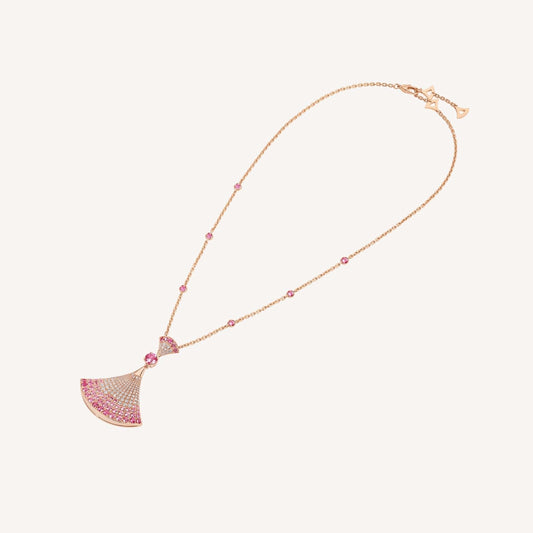 LUXEIFY DREAM NECKLACK DIAMOND PINK GOLD