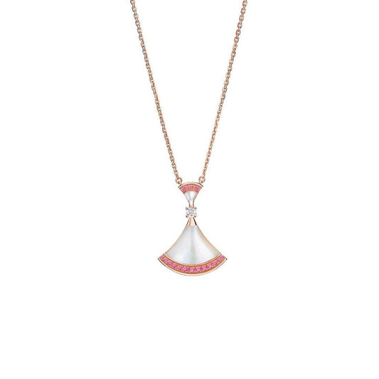 LUXEIFY DREAM NECKLACE MOP PINK DIAMOND