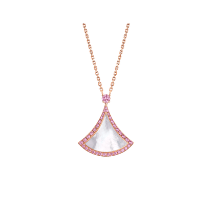 LUXEIFY DREAM NECKLACE MOP DIAMOND PINK