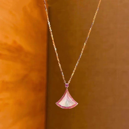 LUXEIFY DREAM NECKLACE MOP DIAMOND PINK