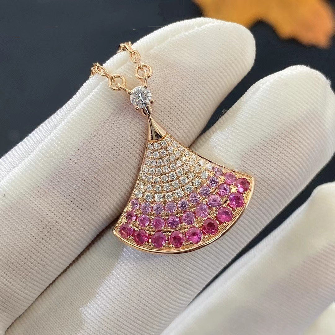 LUXEIFY DREAM NECKLACE PINK GOLD PINK DIAMOND
