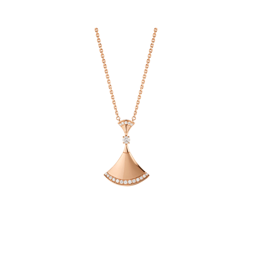 LUXEIFY DREAM NECKLACE PINK GOLD DIAMOND