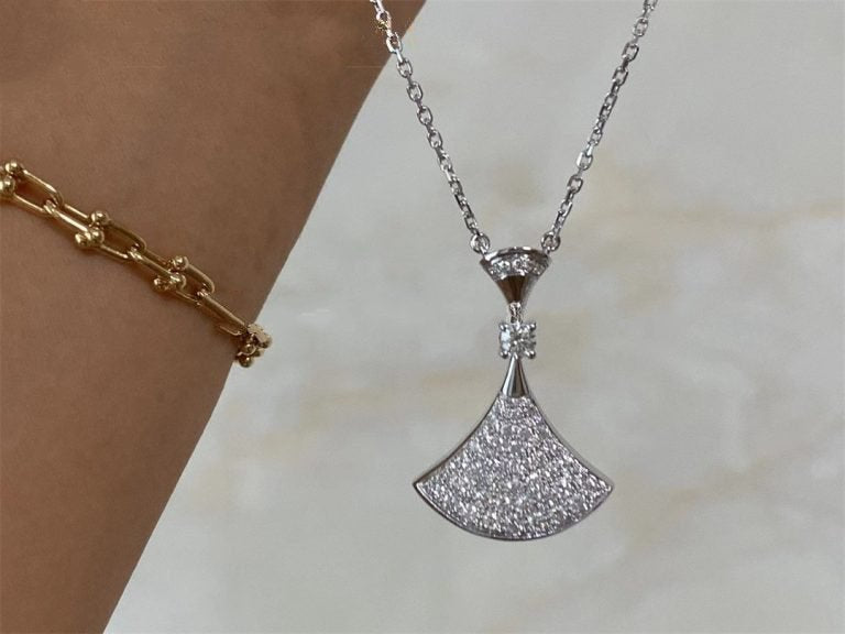 LUXEIFY DREAM NECKLACE SILVER FULL DIAMOND