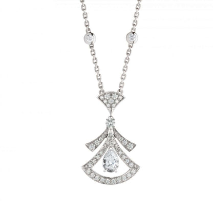 LUXEIFY DREAM NECKLACE WHITE DIAMOND SILVER