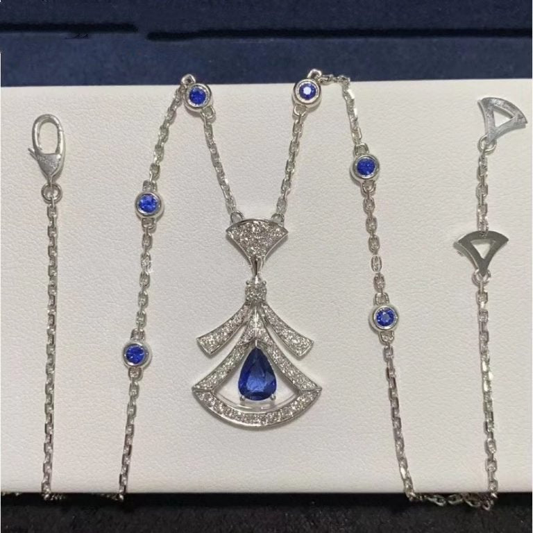 LUXEIFY DREAM NECKLACE AGATE DIAMOND SILVER