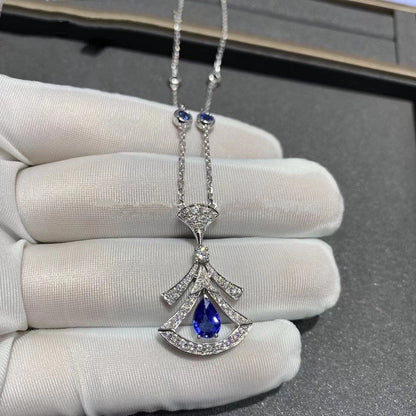 LUXEIFY DREAM NECKLACE AGATE DIAMOND SILVER
