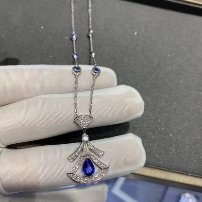LUXEIFY DREAM NECKLACE AGATE DIAMOND SILVER