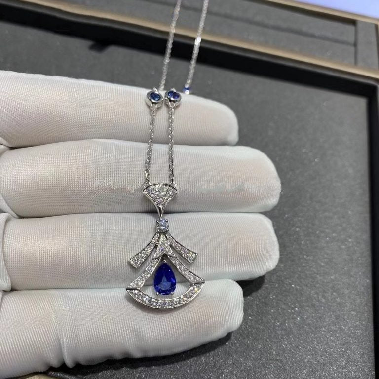 LUXEIFY DREAM NECKLACE AGATE DIAMOND SILVER