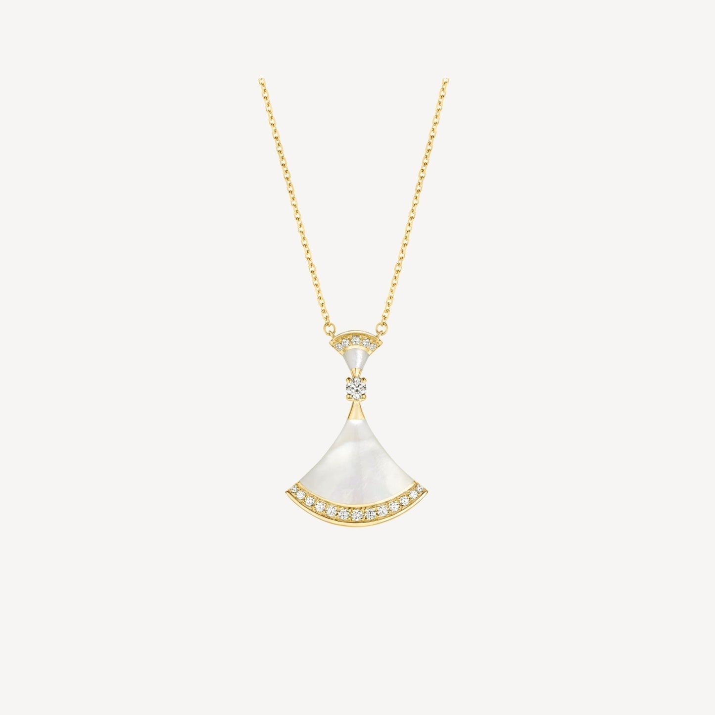 LUXEIFY DREAM NECKLACE MOP GOLD DIAMOND