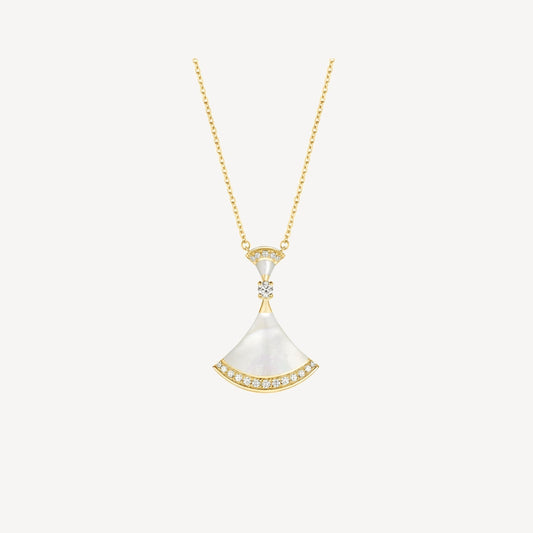 LUXEIFY DREAM NECKLACE MOP GOLD DIAMOND