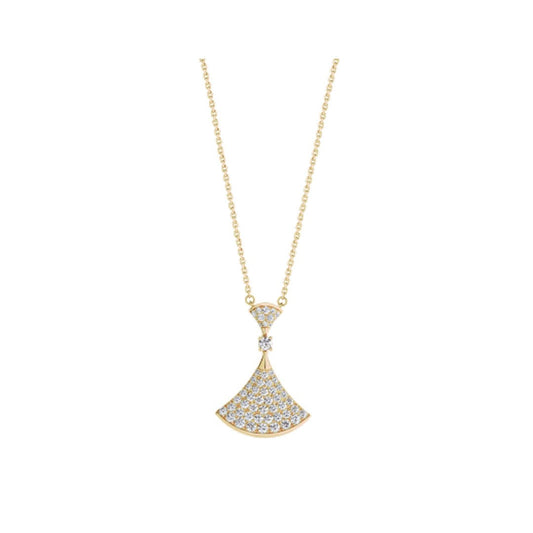 LUXEIFY DREAM NECKLACE GOLD FULL DIAMOND